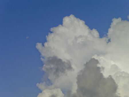 Beautiful sky in blue and white cloundの写真素材