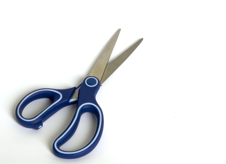 Scissors isolated on the white backgroundの写真素材