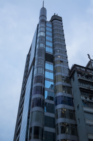 City life in Hong Kong ,New building and oldのeditorial素材