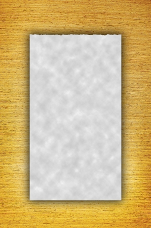 white paper on the brown wooden wallの写真素材