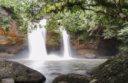 Waterfall in Khao Yai,Thailand. Name Haew Suwatの写真素材