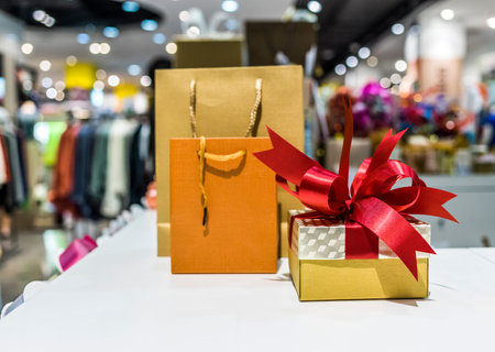 Gift box on the table
