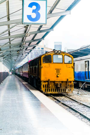 Bangkok railway station at center of the route across the countryのeditorial素材