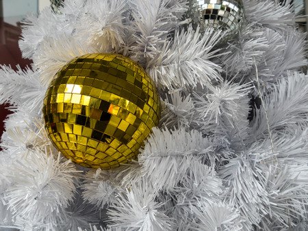 Close up of Christmas greeting decorationの写真素材