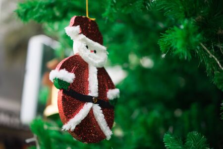 Close up of Christmas greeting decorationの写真素材