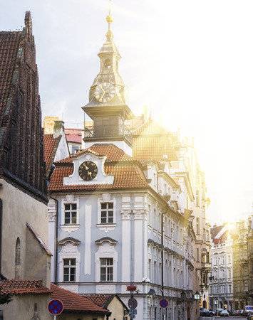 City in the morning : Prague , Czech Republicのeditorial素材