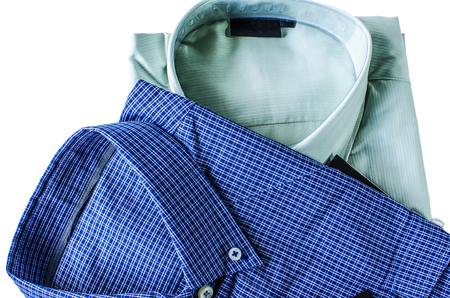 Two shirts , Isolated on white backgroundの写真素材