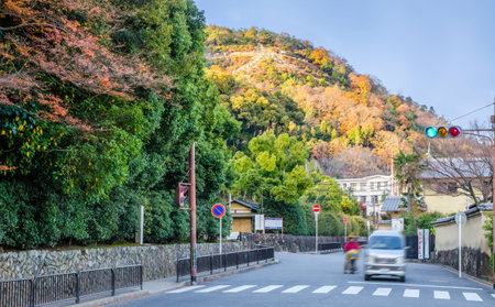 Arashiyama in Autumn ,Kyoto, Japan