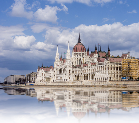 The Parliament Building in Budapest, Hungaryのeditorial素材