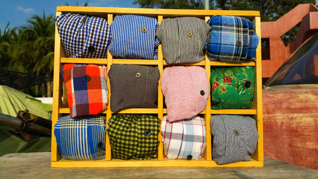 Chintz in wooden boxの写真素材