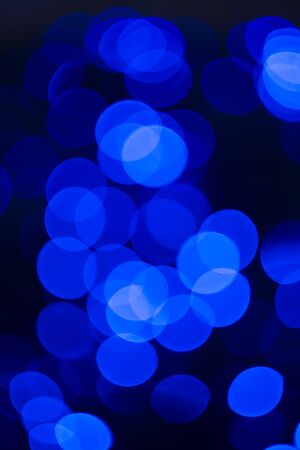 Bokeh blue lights at night .の写真素材