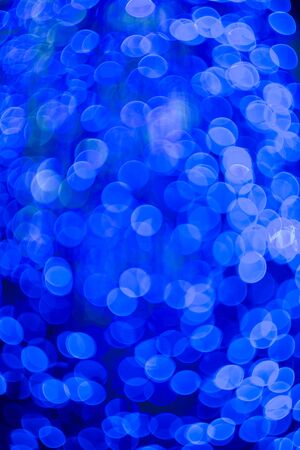 Bokeh blue lights at night .の写真素材
