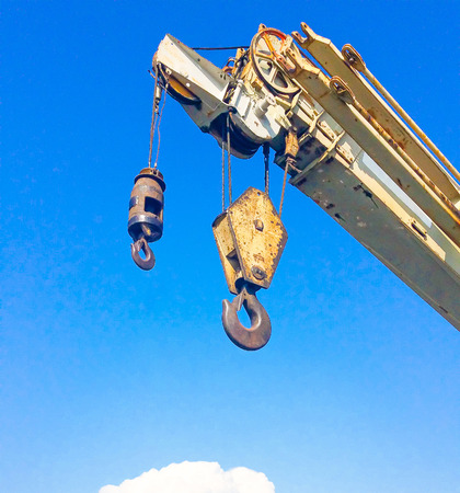 Crane in the skyの写真素材