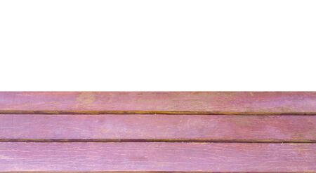 red Wooden board on a white background .の写真素材