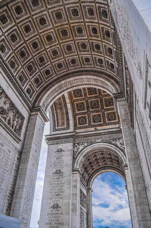 France , The Arc de Triomphe Place Charles de Gaulle in Paris cityのeditorial素材