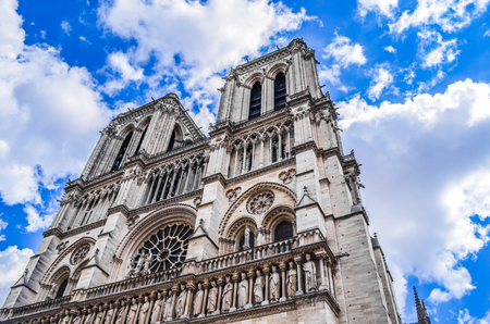 Cathedral of Notre dame de Paris, France.の写真素材