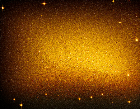 Luxury Earth Tone color background with shine, Sparkling elements and curve light effect decoration and gold bokeh. Generative AI, illustrationの素材