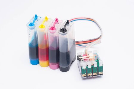 Continuous ink tank supply.の写真素材