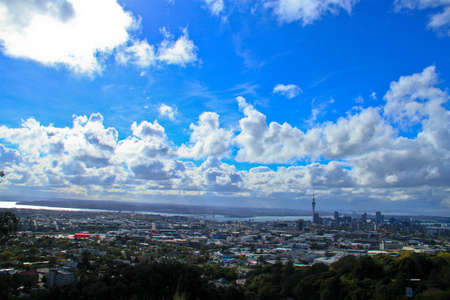 Auckland s Mount Eden New Zealandの写真素材