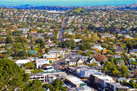 Auckland s Mount Eden New Zealandの写真素材