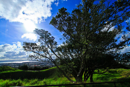 Auckland s Mount Eden New Zealand の写真素材