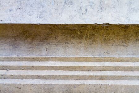 shape line of old stucco work on temple wall background at Thailandの写真素材
