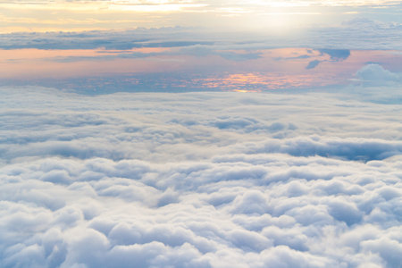 cloudscape. Blue sky and white cloud, a large cloud formation