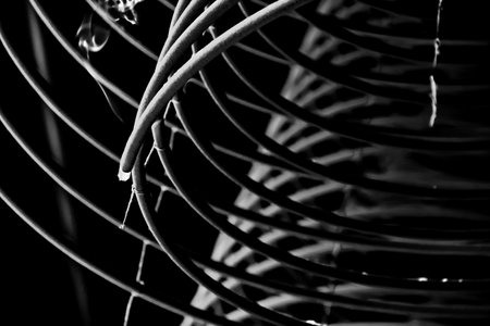 incense abstract photo in black and white color