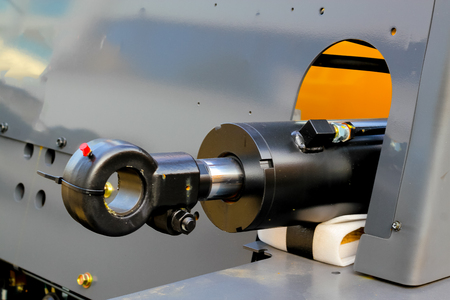 Hydraulic cylinder system of forkliftの写真素材