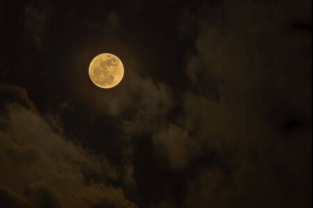 super full moon Nov 14, 2016 THAILANDの写真素材