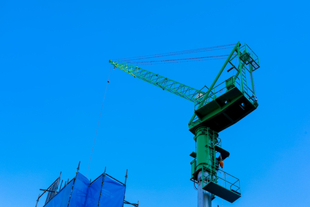 Tower crane for site constructionの写真素材