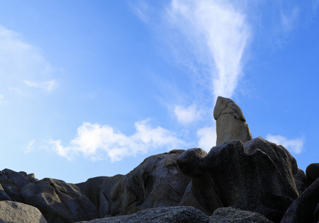 Hinta Hinyai amazing stones of Lamai beach Koh samui Thailandの写真素材