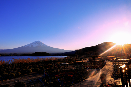 fuji mountain at Japanの写真素材