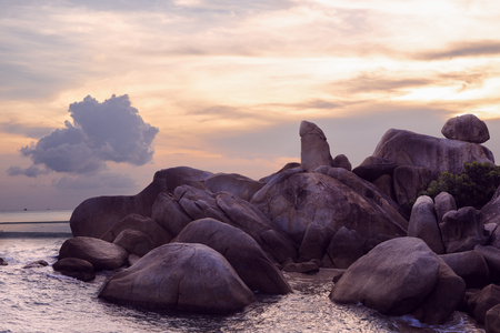 Hin Ta Hin Yai : Hinta Hinyai Koh samui Thailand. Tips: Hinta Hinyai amazing stones of Lamai beach Koh samui Thailandの写真素材