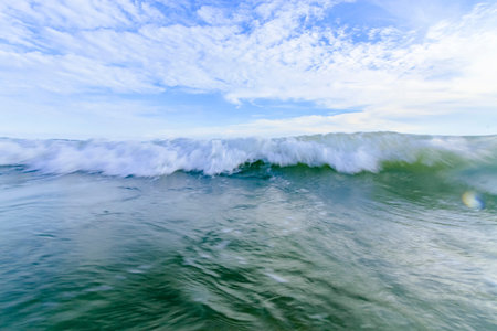 wave on the sea near beach for natural background