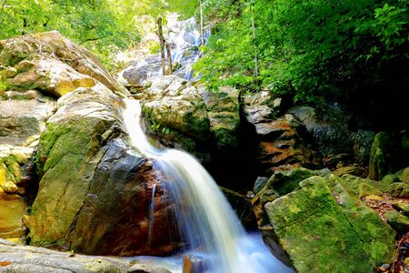 samui waterfall : tan rua waterfall at koh samui,surat thani province Thailandの写真素材