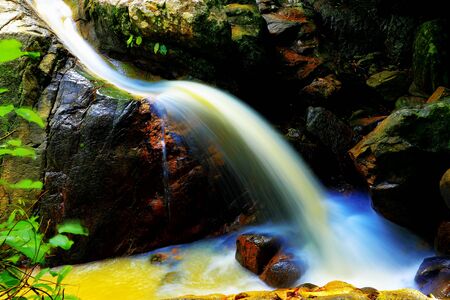 samui waterfall : tan rua waterfall at koh samui,surat thani province Thailandの写真素材