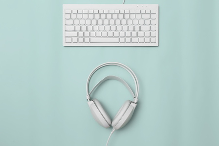 Top view Business desk, marketing and lifestyleの写真素材