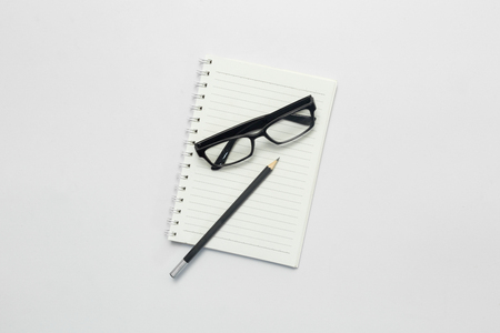 Top view of the desk and marketing business.の写真素材