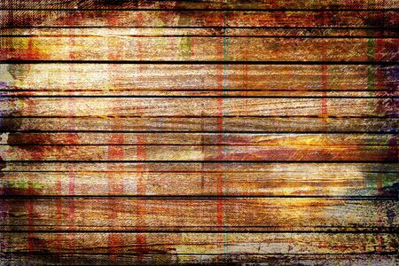 brown and red, white,multicolor, wooden wall background, with rustic,grunge  rough texture with graphics. colorfull raster image..の写真素材