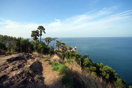 phuket, laem promthep, sunset view pointの写真素材