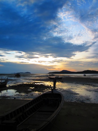 Morning at rawei beach, Phuket, Thailandの写真素材