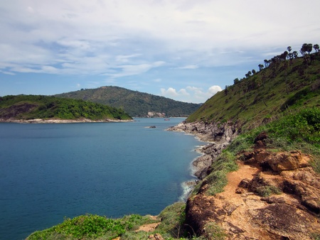 phuket, laem promthep, sunset view pointの写真素材