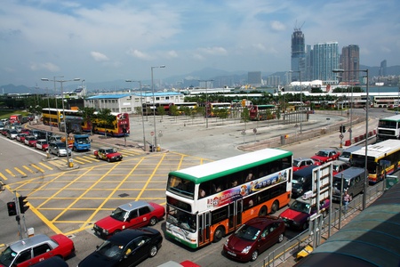 central busstation, hongkongのeditorial素材