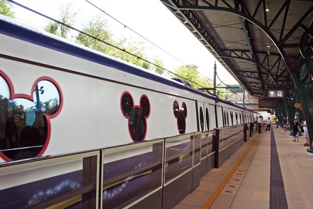 Disneyland Resort train station, hongkongのeditorial素材