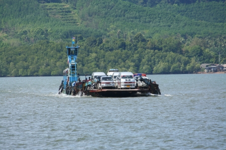 Lanta ferry, ferry between krabi and lanta islandのeditorial素材