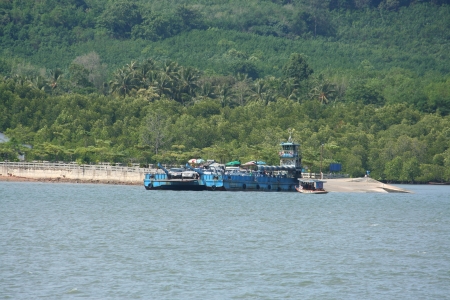 Lanta ferry, ferry between krabi and lanta islandのeditorial素材