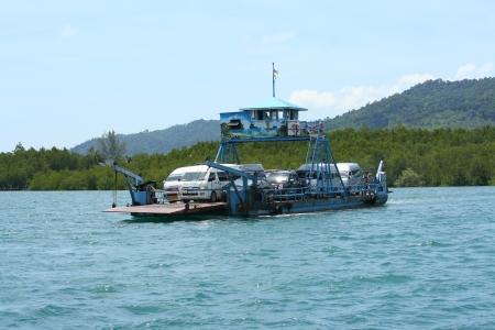 Lanta ferry, ferry between krabi and lanta islandのeditorial素材