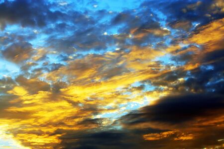 cloud with sunset skyの写真素材