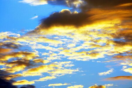 cloud with sunset skyの写真素材